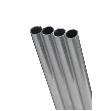 K&S PRECISION METALS TUBE ALUMINUM 12""X3/16"" 8104